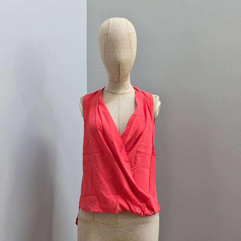Trina Turk Top Muriel Silk Sleeveless Blouse Small